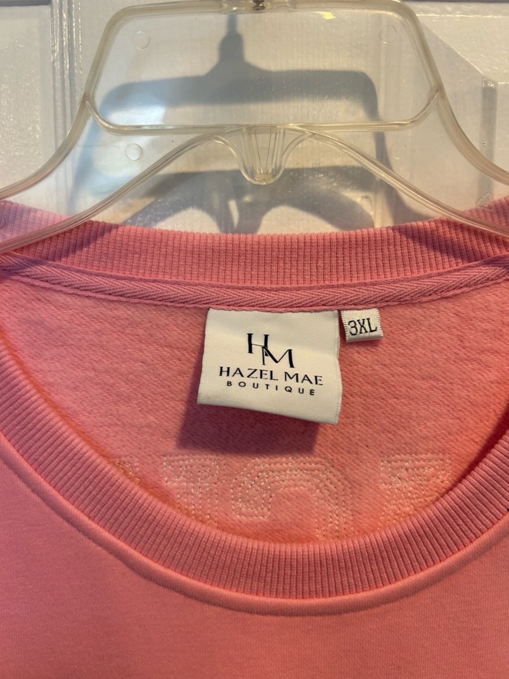 Pink Embroidered ABC Chalkboard Sweatshirt - Picture 6 of 6